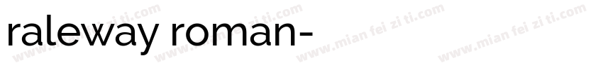 raleway roman字体转换